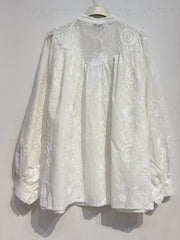 Embroidered cotton blouse