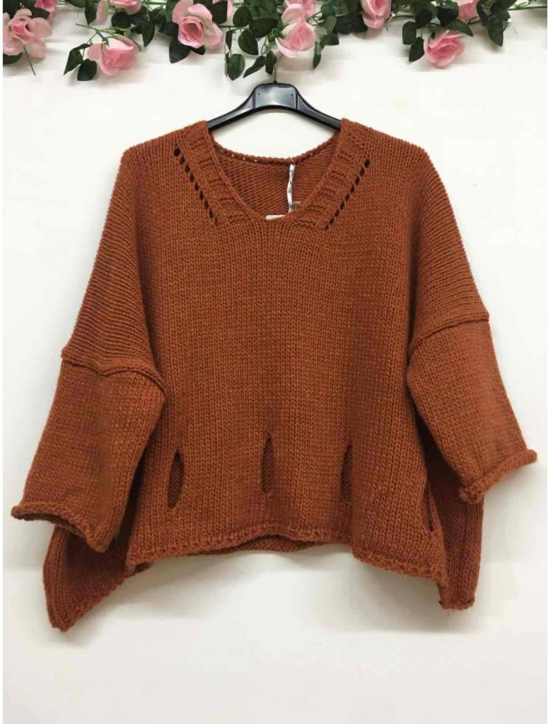 SWEATER 0860 FALL WINTER CLOTHING ALPACA