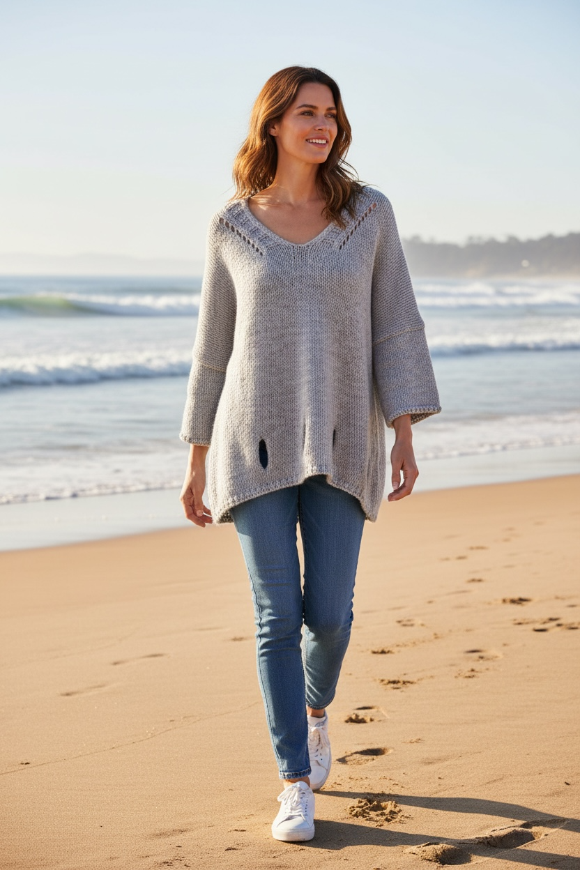 SWEATER 0860 FALL WINTER CLOTHING ALPACA