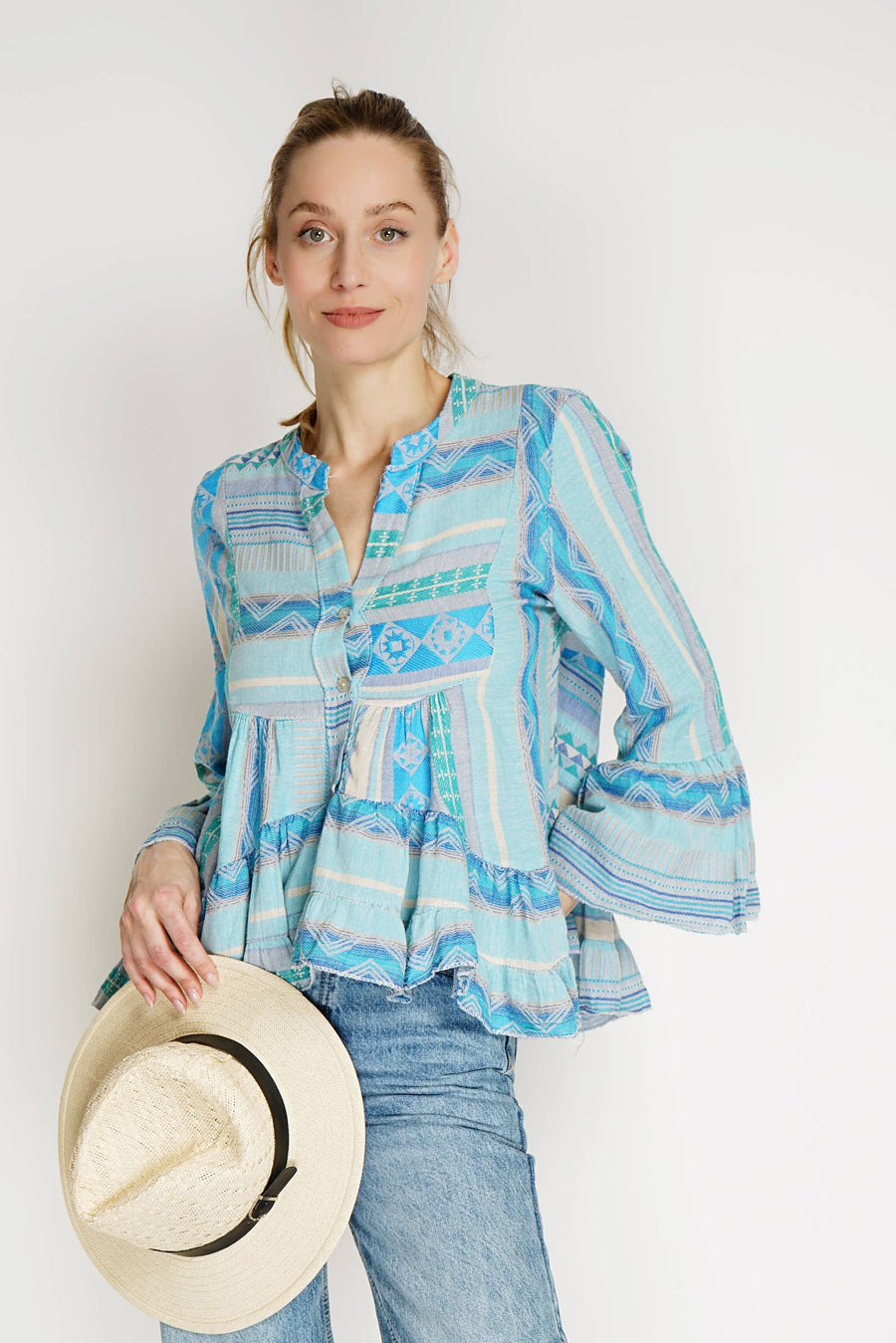 Printed Cotton Blouse