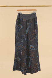 Patterned Linen Pants