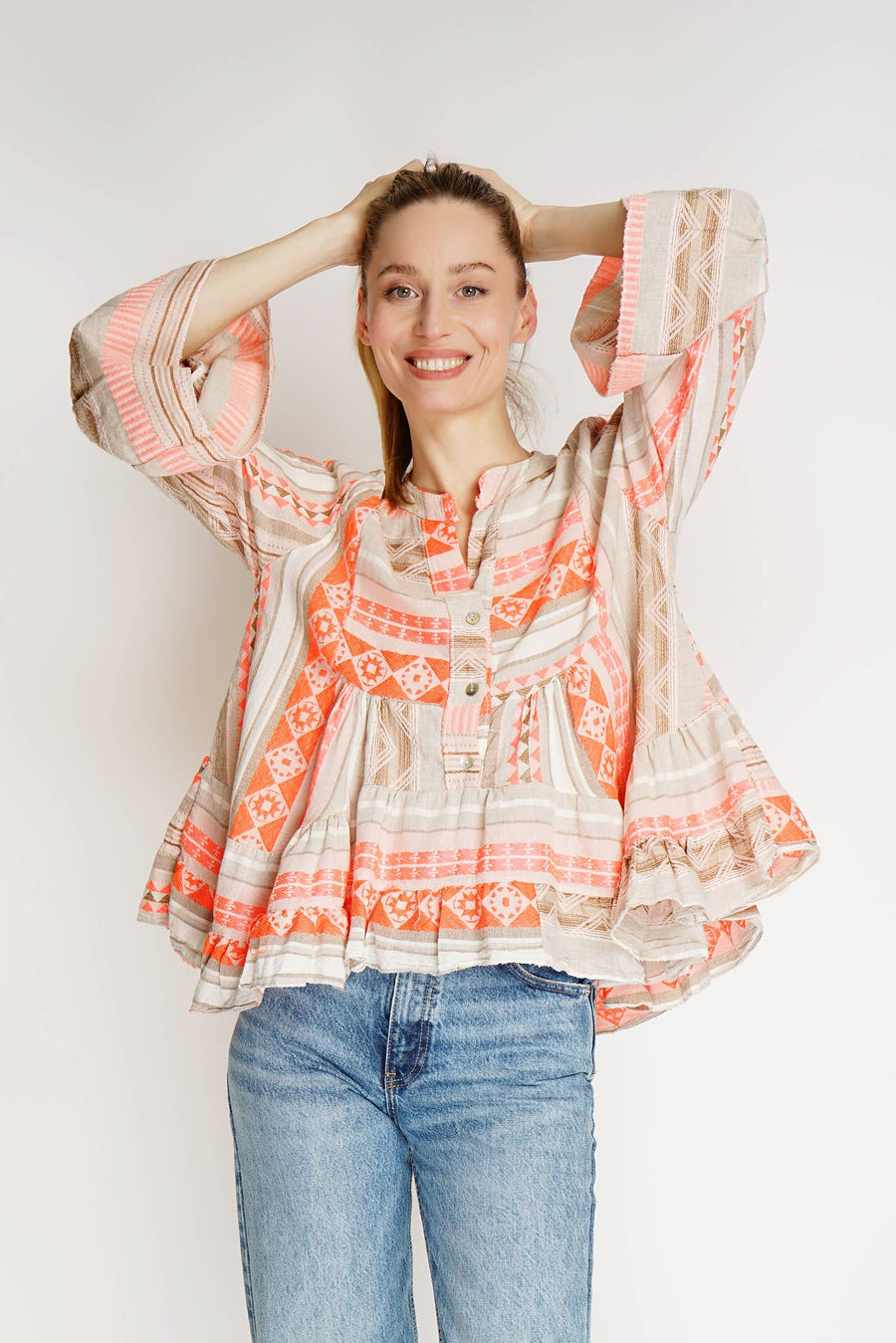 Printed Cotton Blouse