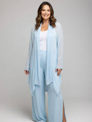 Split Leg Silk Trouser