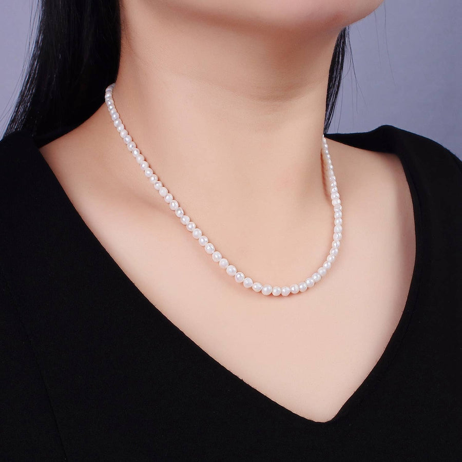 16K Gold Filled Freshwater Pearl 18 Inch Necklace