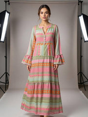 The Aztec Cotton Maxi Dress