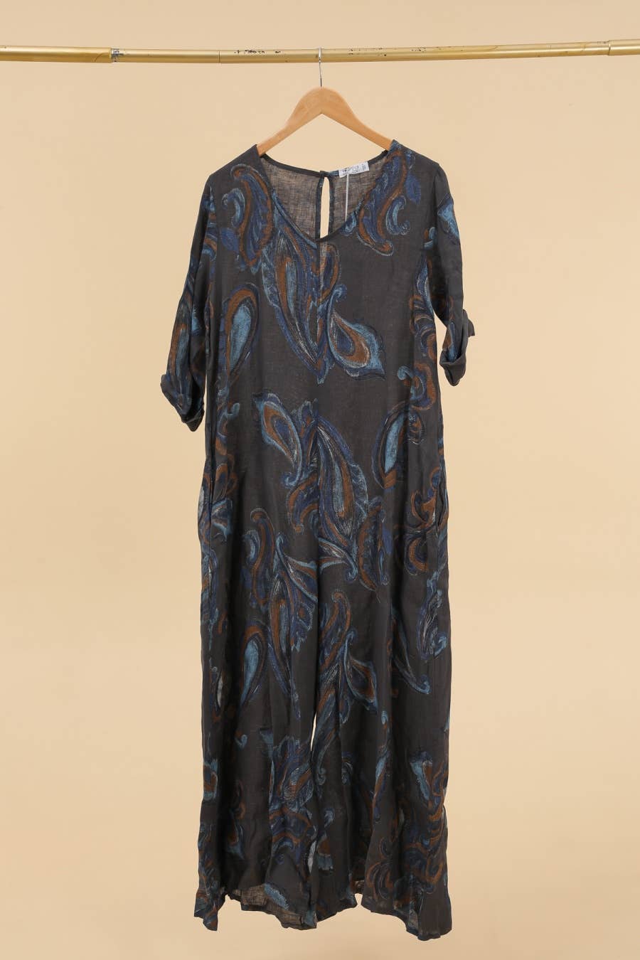 Spring and Summer Linen Jumpsuit