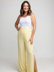Split Leg Silk Trouser
