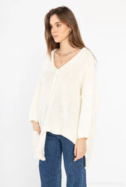 2-Pocket V-Neck Sweater