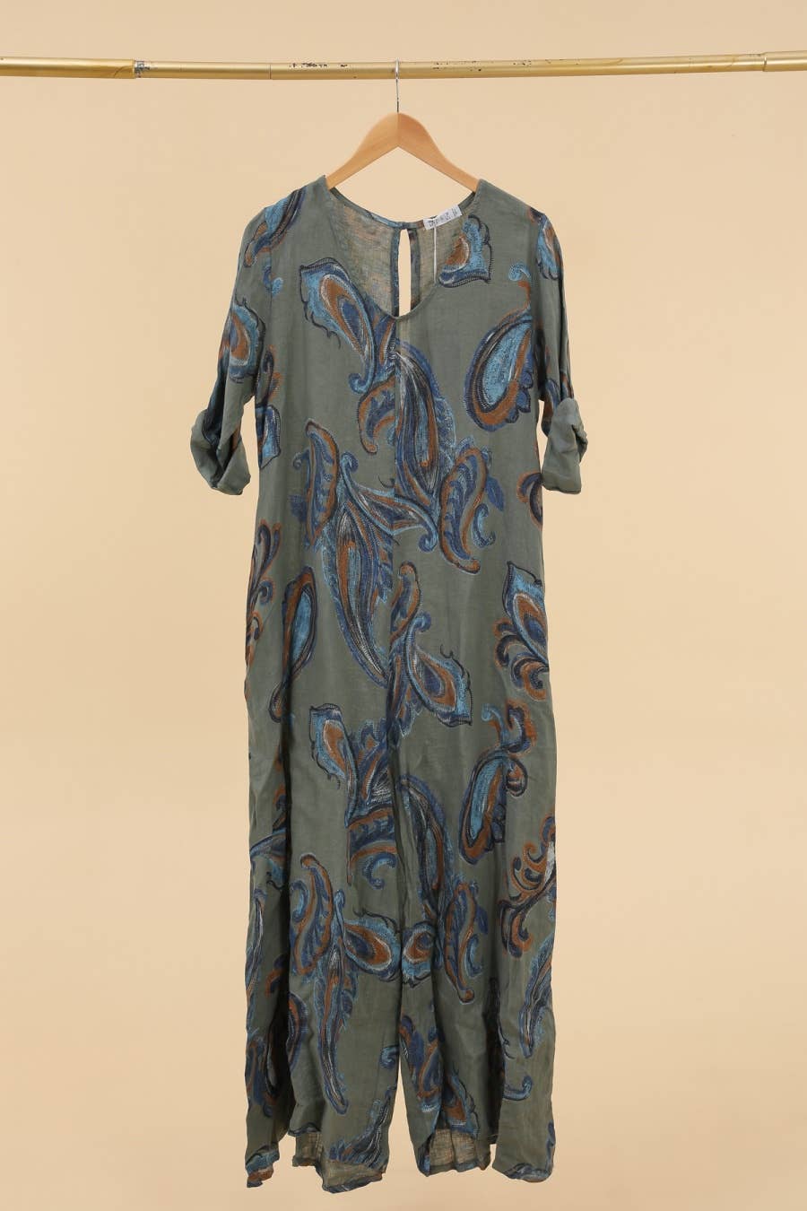 Spring and Summer Linen Jumpsuit