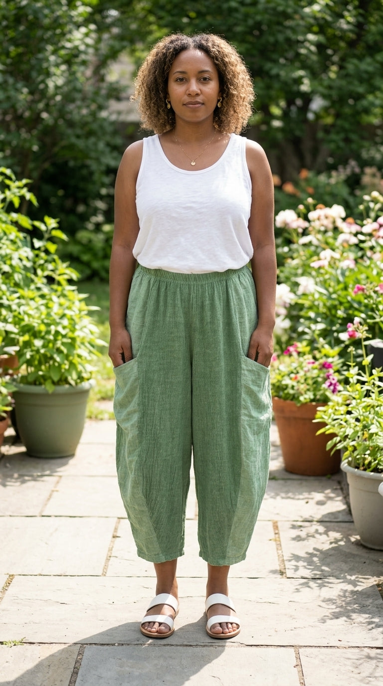 Linen and Cotton Pants