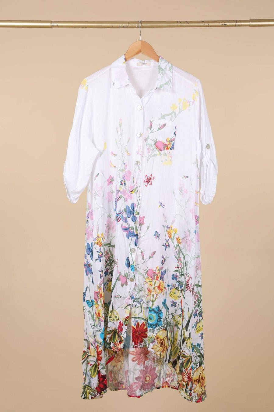 Floral Shirt Dress
