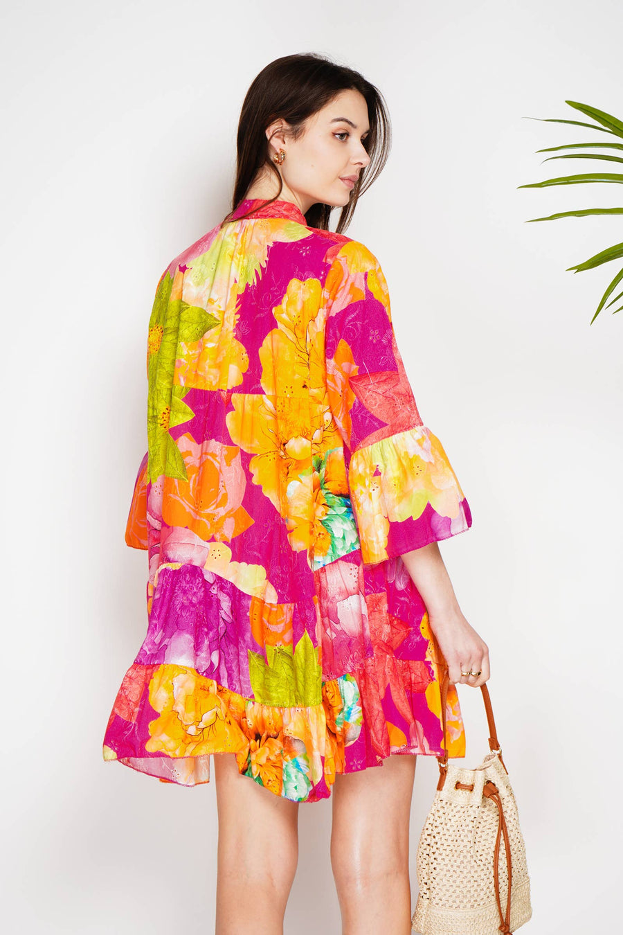 Short Eyelet Embroidery Dress