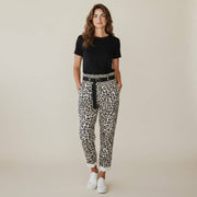 Animal Print Belted Magic Pants