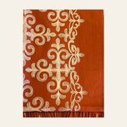 Embroidered Cashmere feel scarf