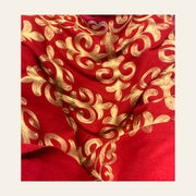 Embroidered Cashmere feel scarf