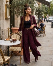 Stylish Animal Print Long Jacket