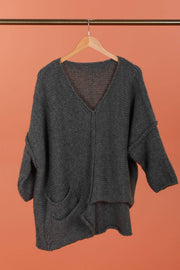2-Pocket V-Neck Sweater
