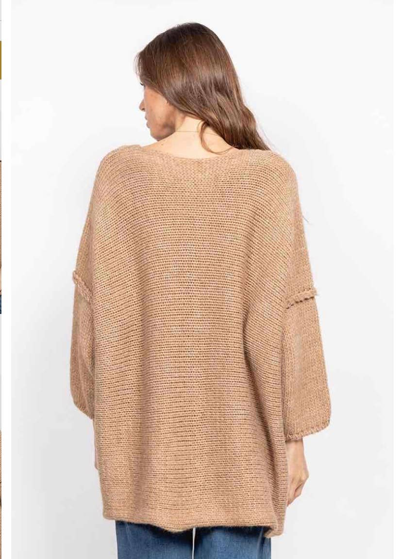 2-Pocket V-Neck Sweater