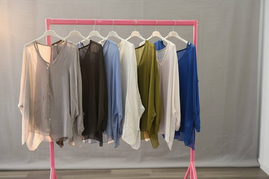 Silk Blouse with Buttons