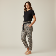Animal Print Belted Magic Pants
