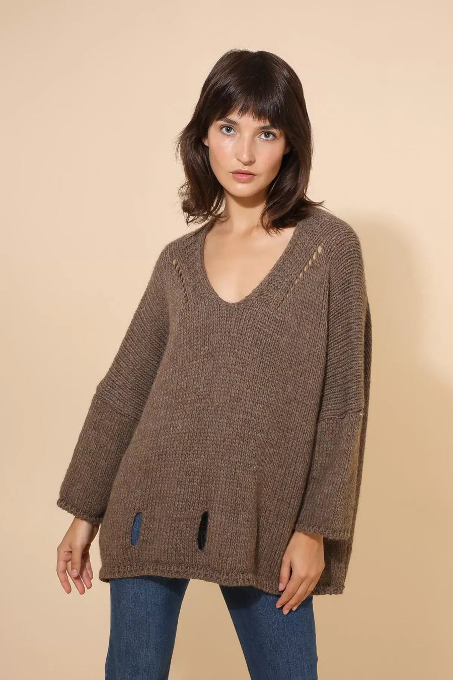 SWEATER 0860 FALL WINTER CLOTHING ALPACA