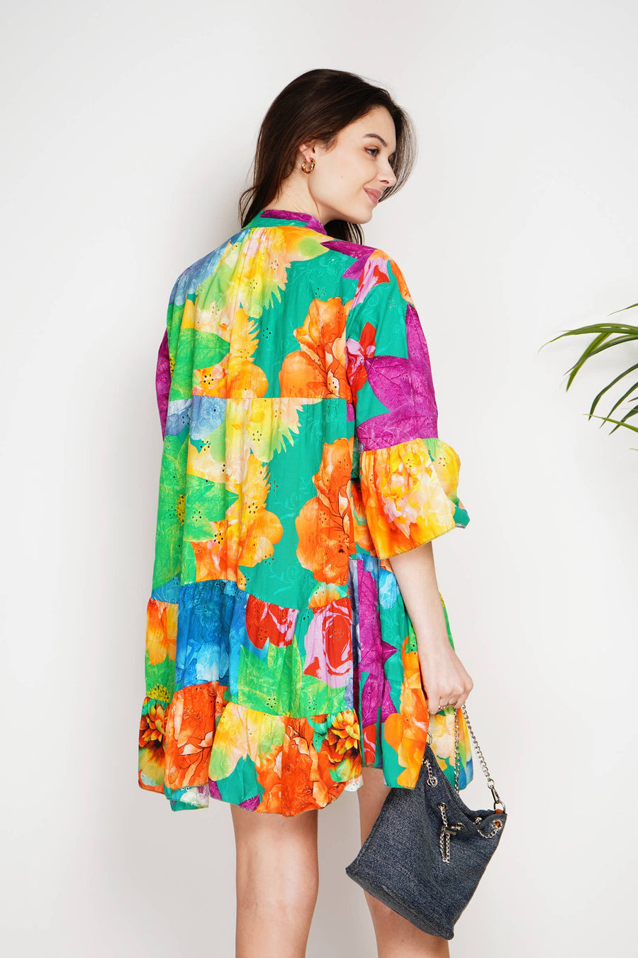 Short Eyelet Embroidery Dress