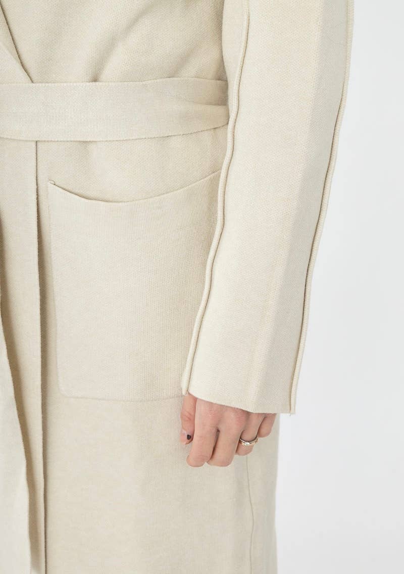 Classic knitted coat 13103. FALL WINTER CLOTHING