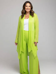 Split Leg Silk Trouser