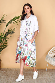 Floral Shirt Dress