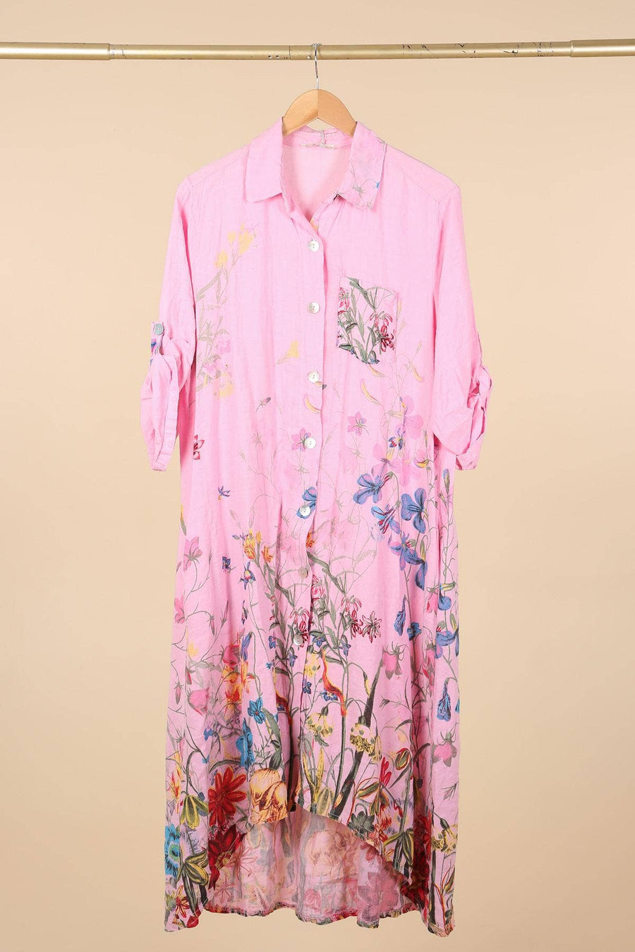 Floral Shirt Dress