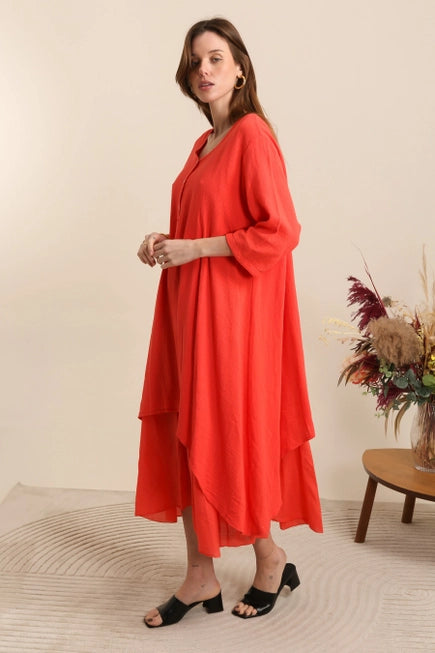 Two-layered Cotton Dress