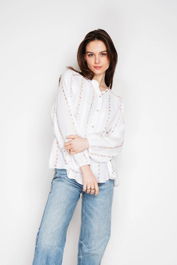 Embroidered Cotton Blouse