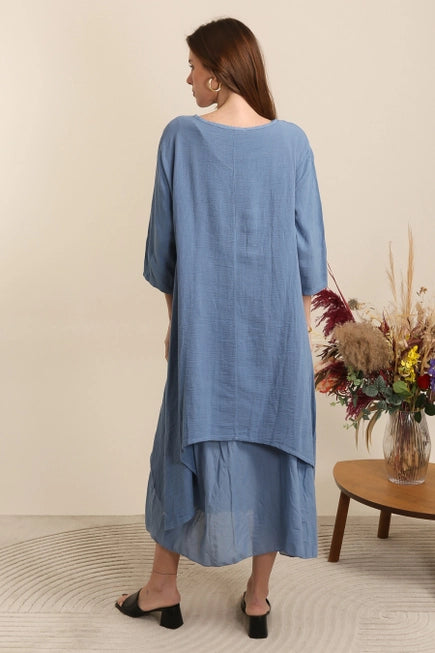 Two-layered Cotton Dress